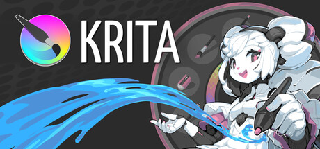 Steam header art for Krita