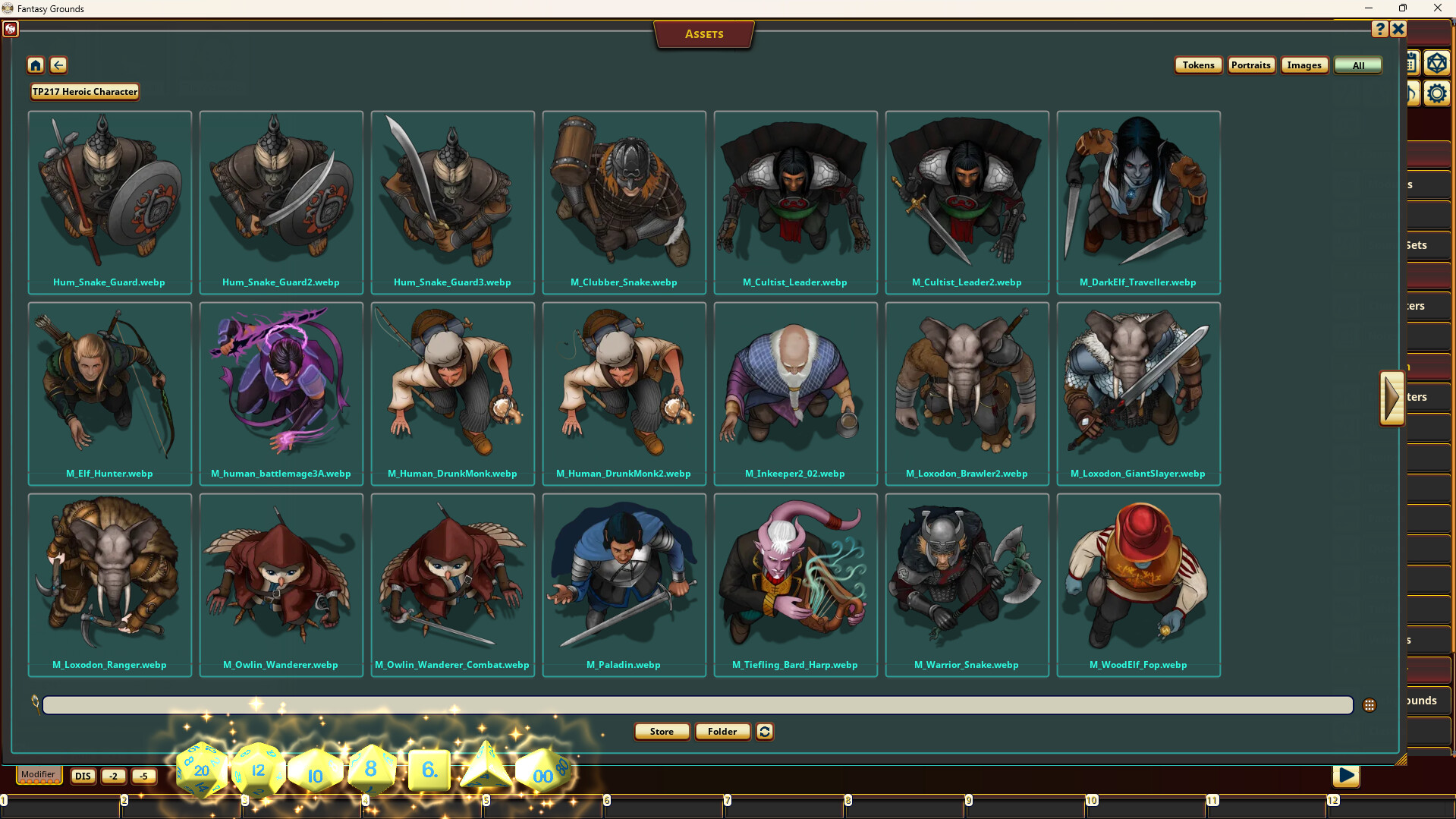 Fantasy Grounds - Devin Night Pack 217: Heroic Characters 40のスクリーンショット 1