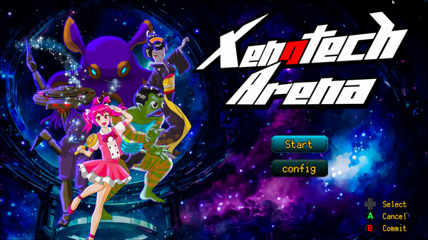 Screenshot of XenoTechArena gameplay showing in-action mechanics