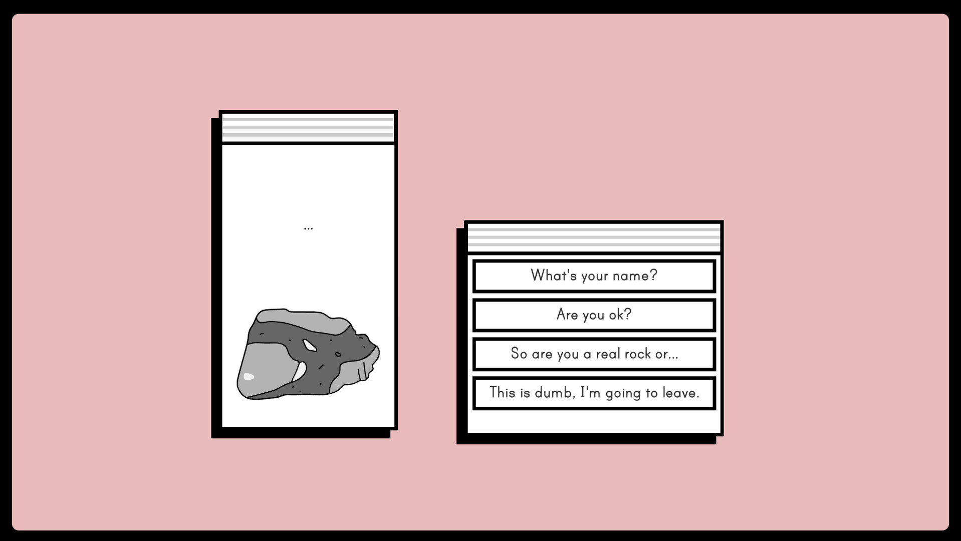 #4. Conversation With A Rock (Steam) 由: Samuel Leigh