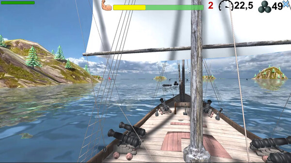 Pirates. Naval battle.