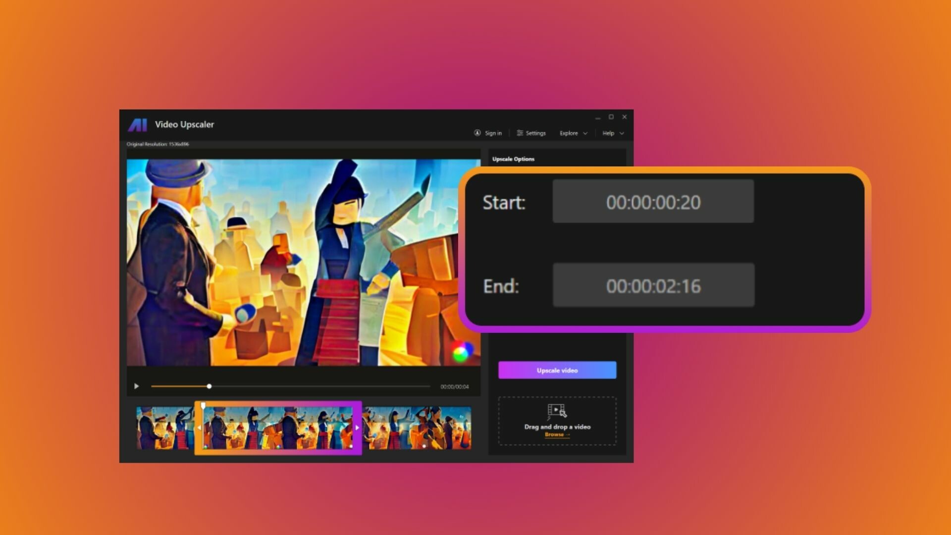 Nero AI Video Upscaler screenshot 4