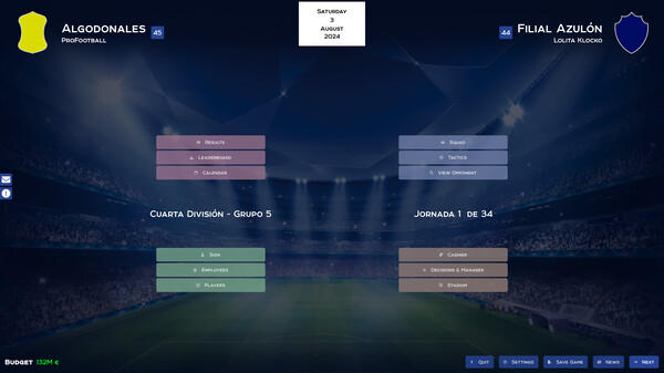 Screenshot z Pro Football