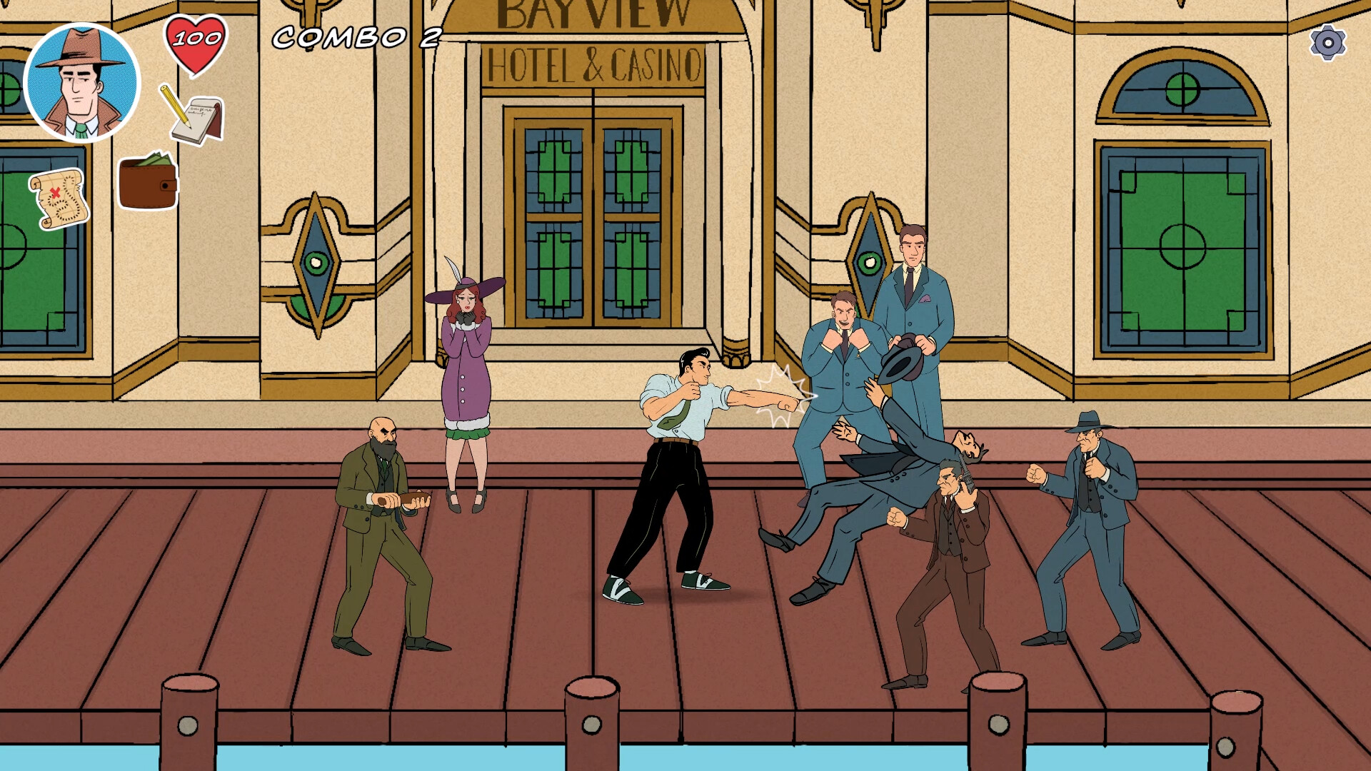 #3. Button Man (Steam) 由: Styrax Studios Inc.