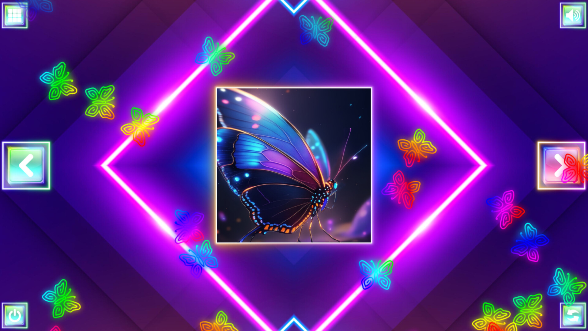 Neon Fantasy: Butterflies screenshot 2