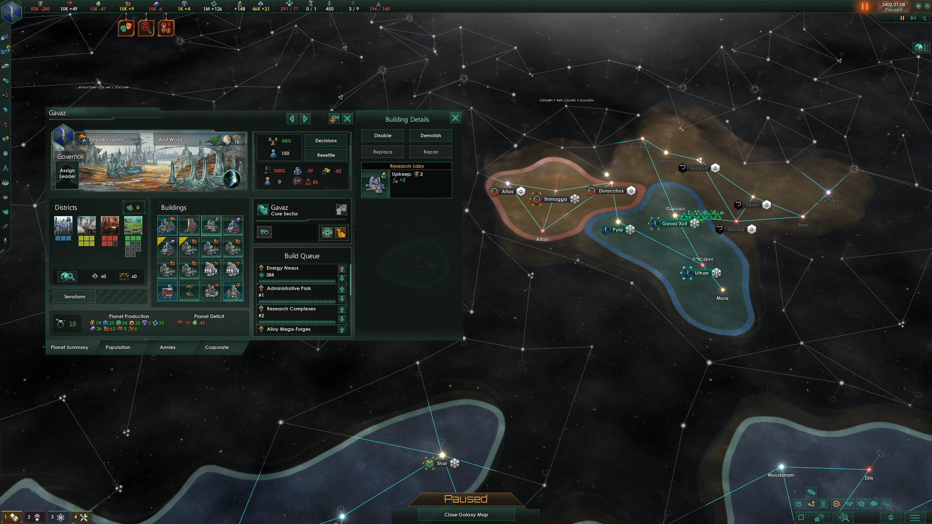 screenshot of Stellaris 1