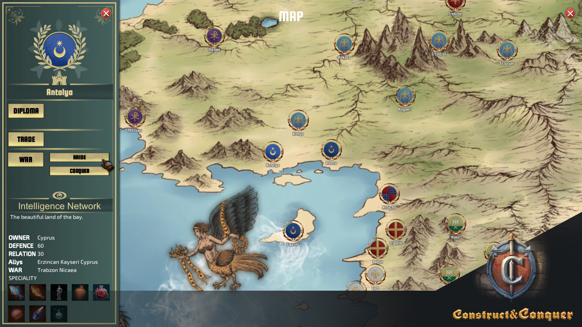 #5. Construct&Conquer:The Levant in the 12th Century (Steam) 由: KuranGame