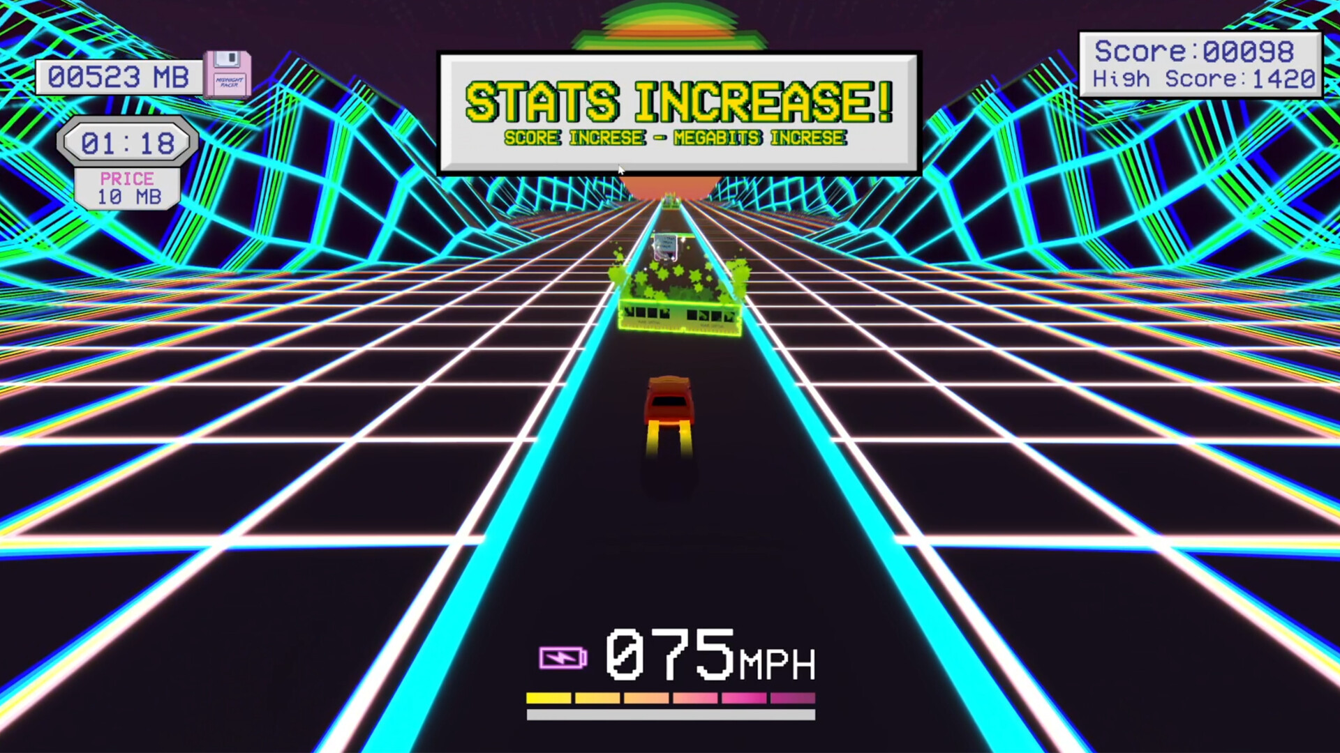 #10. Midnight Racer (Steam) Podle: Dots Factory Games