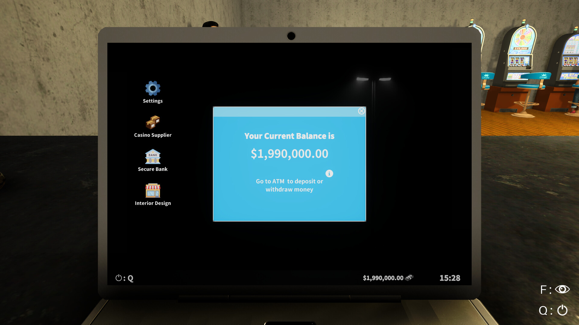 Jeu Casino Inc + Extension The Management (Konami) - PC Français Avec Notice - Bon état