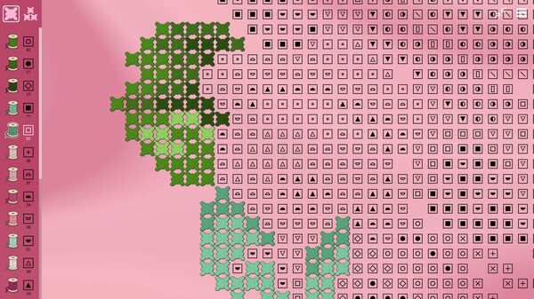 Screenshot z Art-Therapy: Cross Stitch