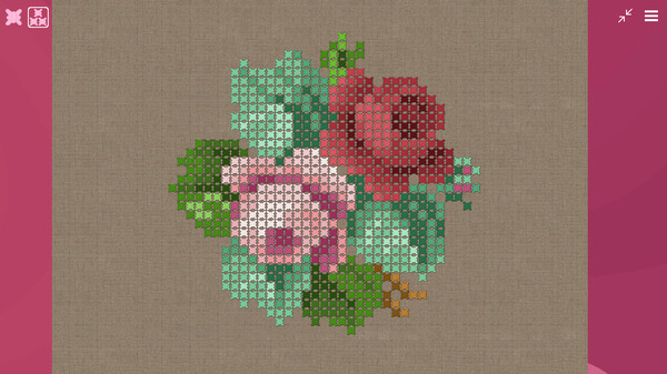 Screenshot z Art-Therapy: Cross Stitch