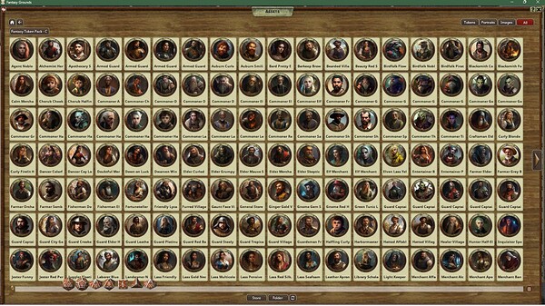 Fantasy Grounds - Fantasy Token Collection - Commoner 01