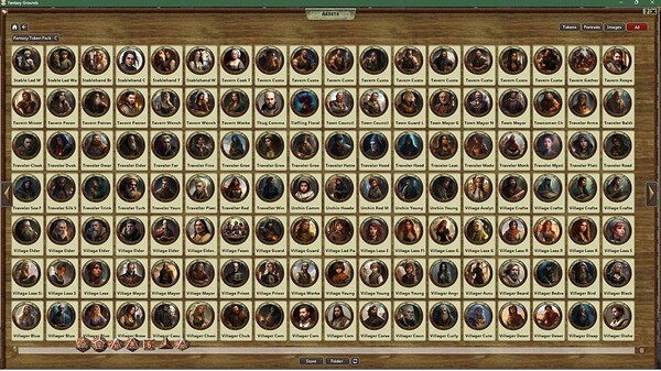 Fantasy Grounds - Fantasy Token Collection - Commoner 01