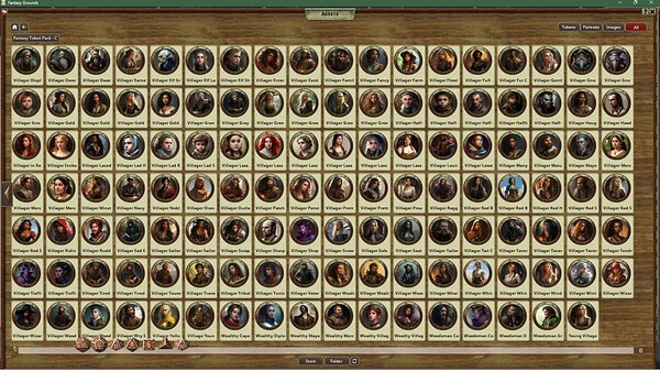 Fantasy Grounds - Fantasy Token Collection - Commoner 01