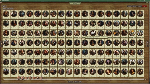 Fantasy Grounds - Fantasy Token Collection - Commoner 01