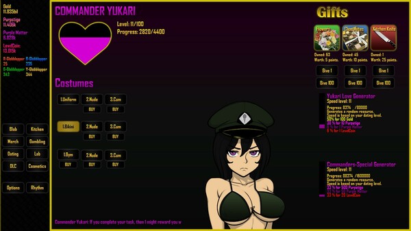 Operation Food to Gold - 18+ Costume - Yukari screenshot 1