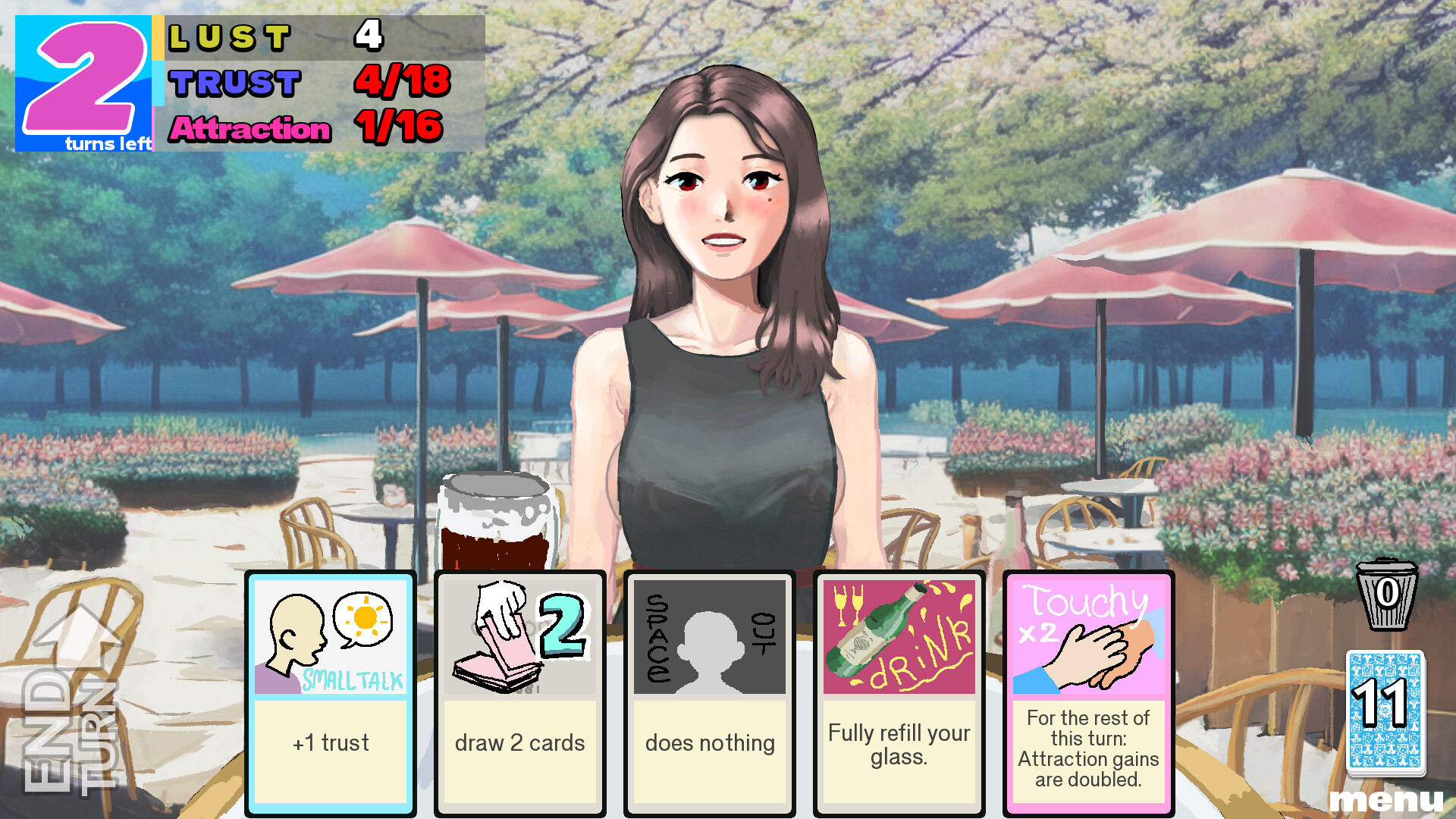 Dating Joyce: a Deckbuilding Game screenshot #1