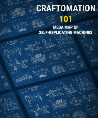 Craftomation 101 Mega Map of Self-Replicating Machines