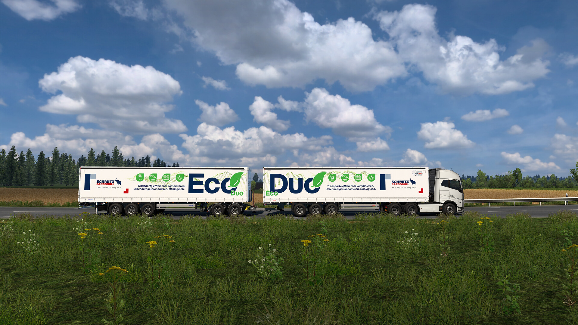 Скриншот Euro Truck Simulator 2 - Schmitz Cargobull Trailer Pack — кадр 15