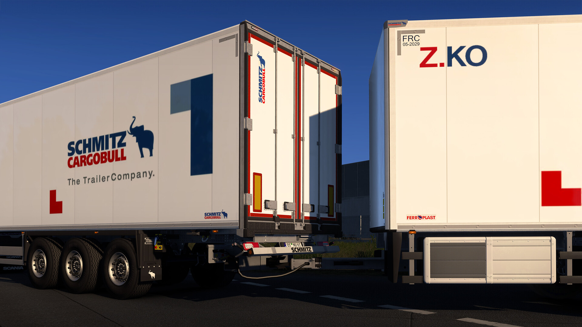 Скриншот Euro Truck Simulator 2 - Schmitz Cargobull Trailer Pack — кадр 5