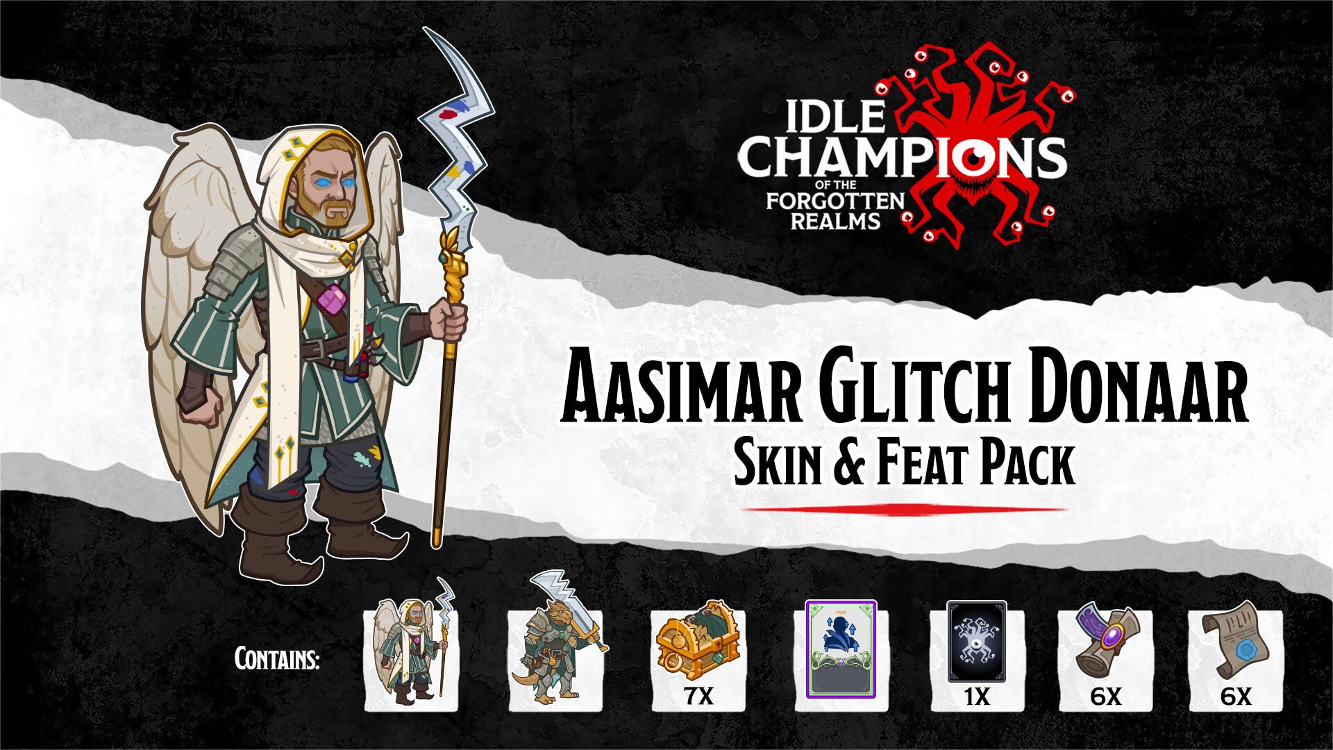 Idle Champions - Aasimar Glitch Donaar Skin & Feat Pack Featured Screenshot #1