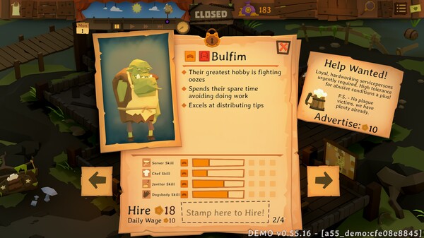 Tavern Keeper 🍻 Demo