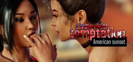 Living with temptation: American sunset banner