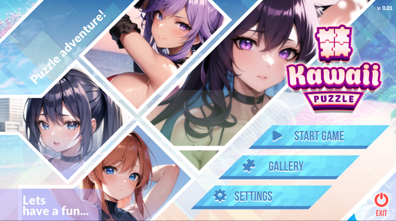 Kawaii Puzzle: Girl Adventure 🌸💖 screenshot #1