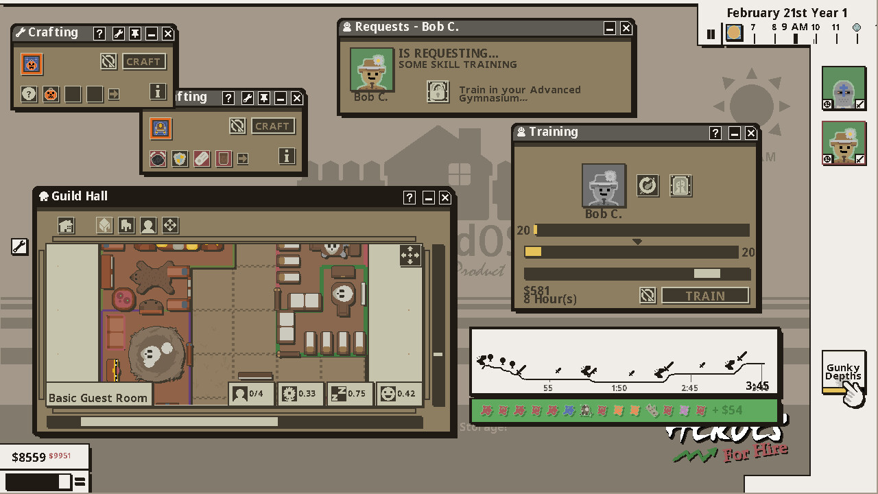 Heroes For Hire - Guild Micromanagement Simulator screenshot #3