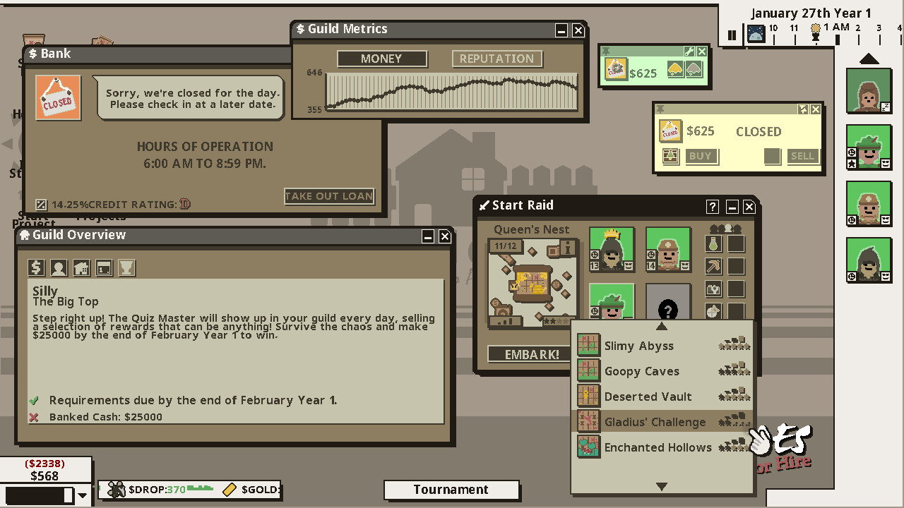 Heroes For Hire - Guild Micromanagement Simulator screenshot 4