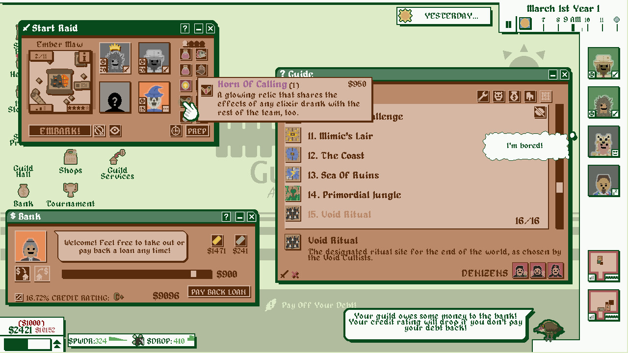Heroes For Hire - Guild Micromanagement Simulator screenshot #4