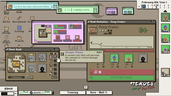 Heroes For Hire - Guild Micromanagement Simulatorfor windows and Linux 1