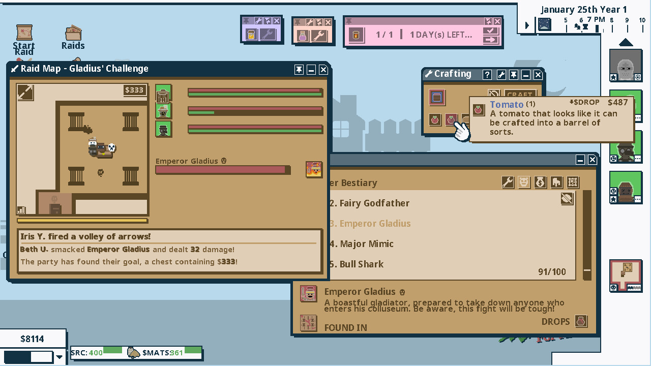 Heroes For Hire - Guild Micromanagement Simulator Featured Screenshot #1