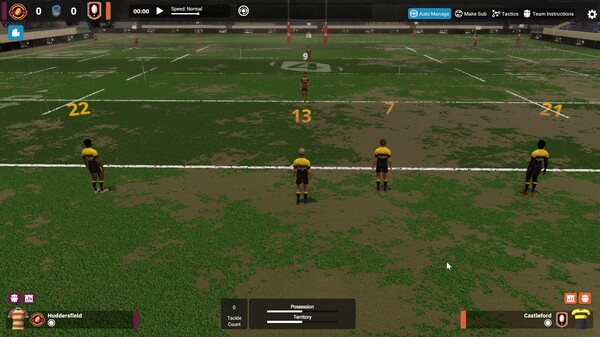 Screenshot z Rugby League Team Manager 4