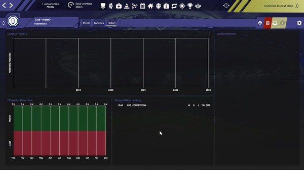 Screenshot z Rugby League Team Manager 4