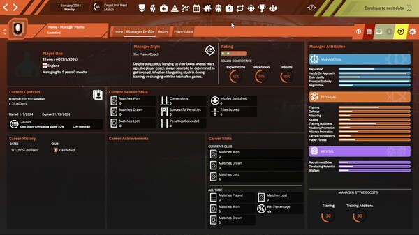 Rugby League Team Manager 4 screenshot 5