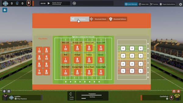 Screenshot z Rugby League Team Manager 4