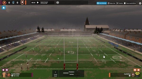 Screenshot z Rugby League Team Manager 4