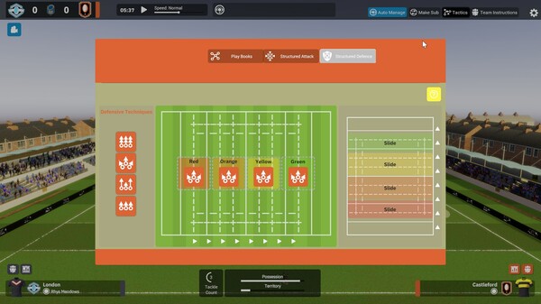 Screenshot z Rugby League Team Manager 4