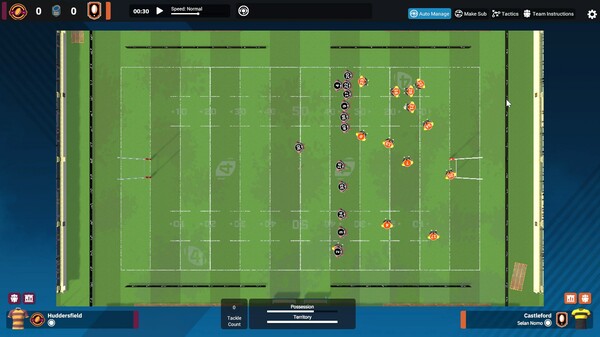 Screenshot z Rugby League Team Manager 4