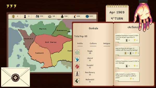 Screenshot z Statecraft: Corrupted Democracy Screenshot z Statecraft: Corrupted Democracy