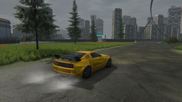 Screenshot of Skid Island: Asphalt Mayhem gameplay showing in-action mechanics