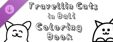 Travellin Cats in Bali - Coloring Book cover art
