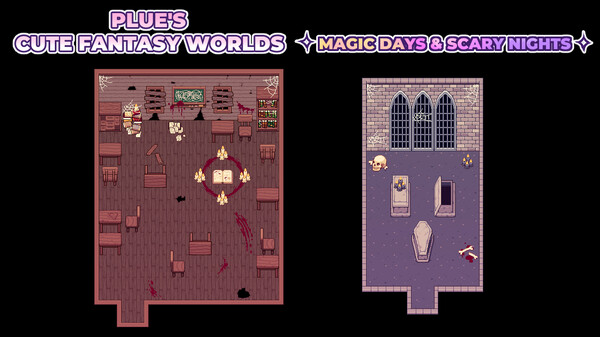 RPG Maker MV - Plue's Cute Fantasy Worlds - Magic Days & Scary Nights