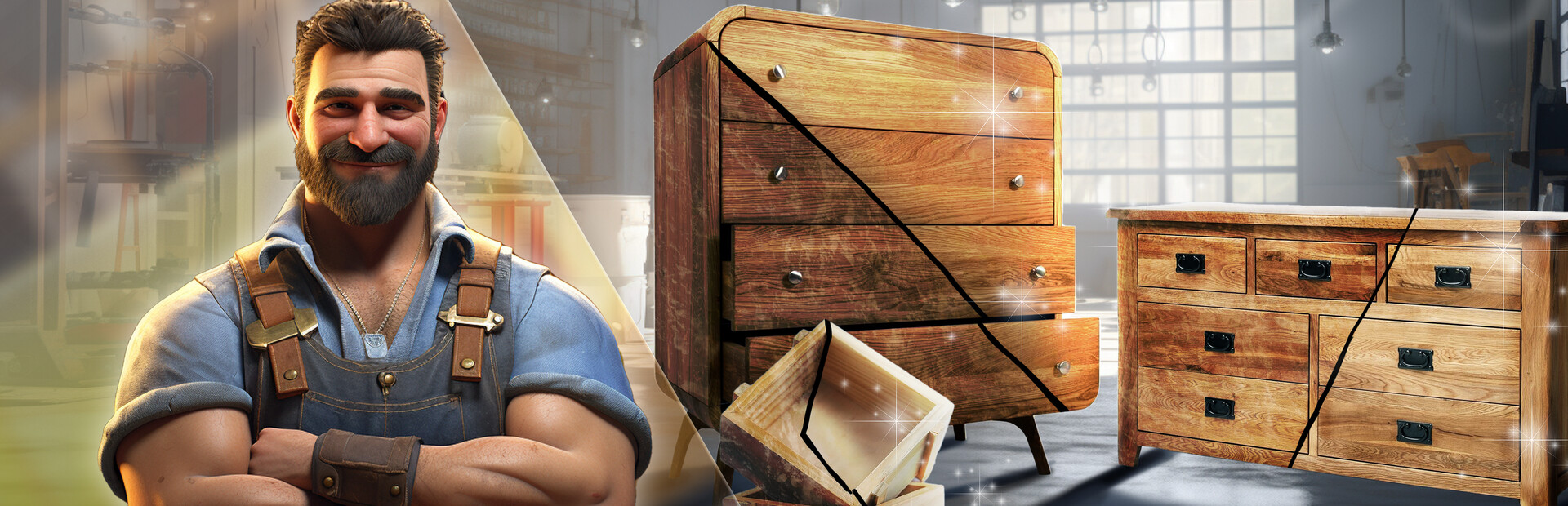 FURNITURE FLIPPER Simulator 2023: Revive, restoration & creative crafting