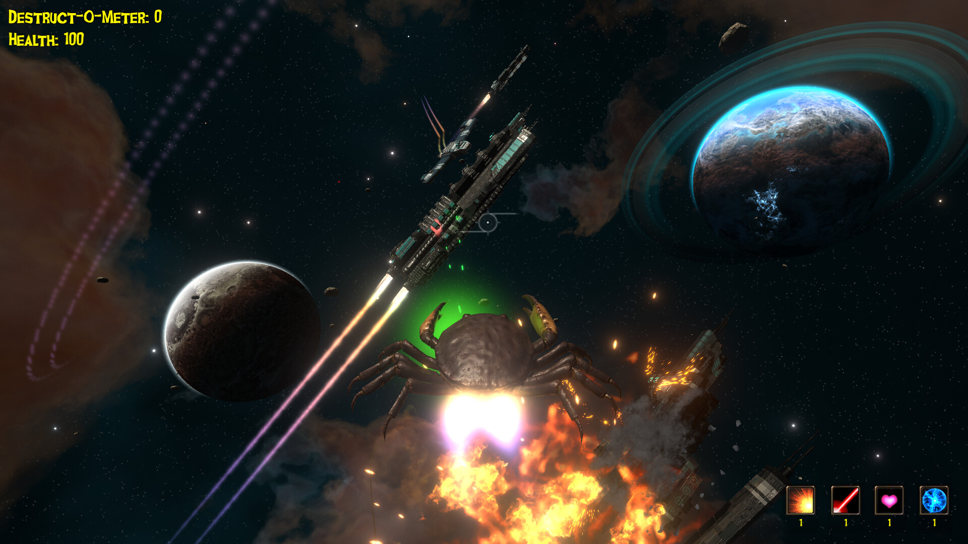 The Giant Crab in Space screenshot #2