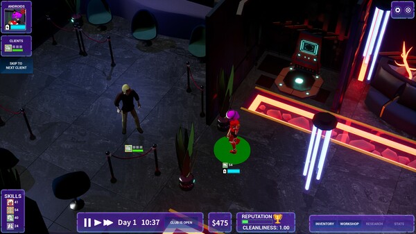 Synthetica: Cyber Club Manager screenshot 3