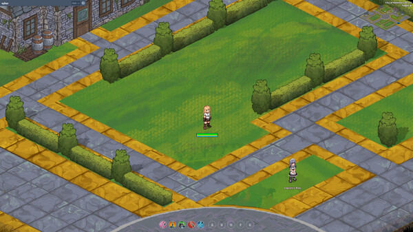 Screenshot of Elderwood Online gameplay showing in-action mechanics