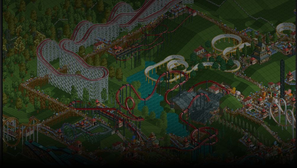 RollerCoaster Tycoon: Deluxe - Imagem de Fundo do Jogo