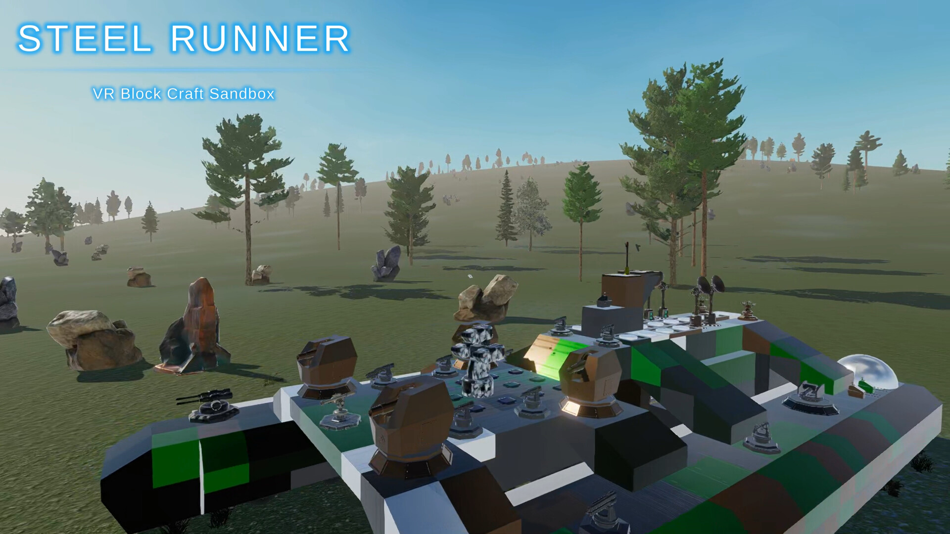 Steel Runner - VR Block Craft Sandbox screenshot #1